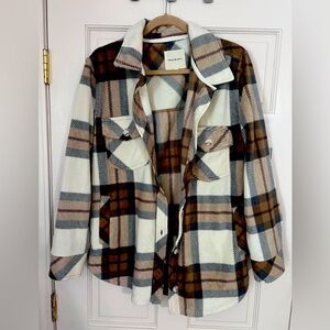 Thread & Supply Fleece Shacket.